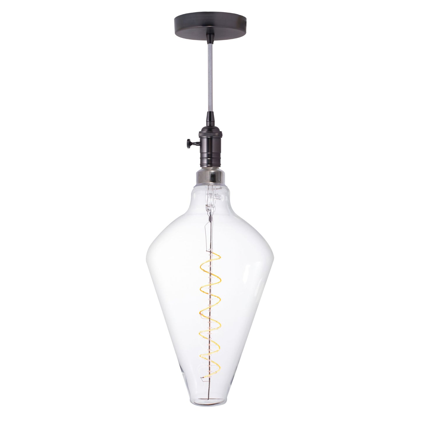 BULBRITE LED4DIA/22K/FIL/PEND/HW/VINTAGE/GM-SILV #810166