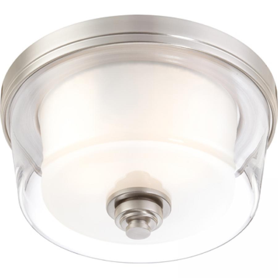 NUVO LIGHTING DECKER 2 LT MEDIUM FLUSH FROSTED GLASS #60/4651