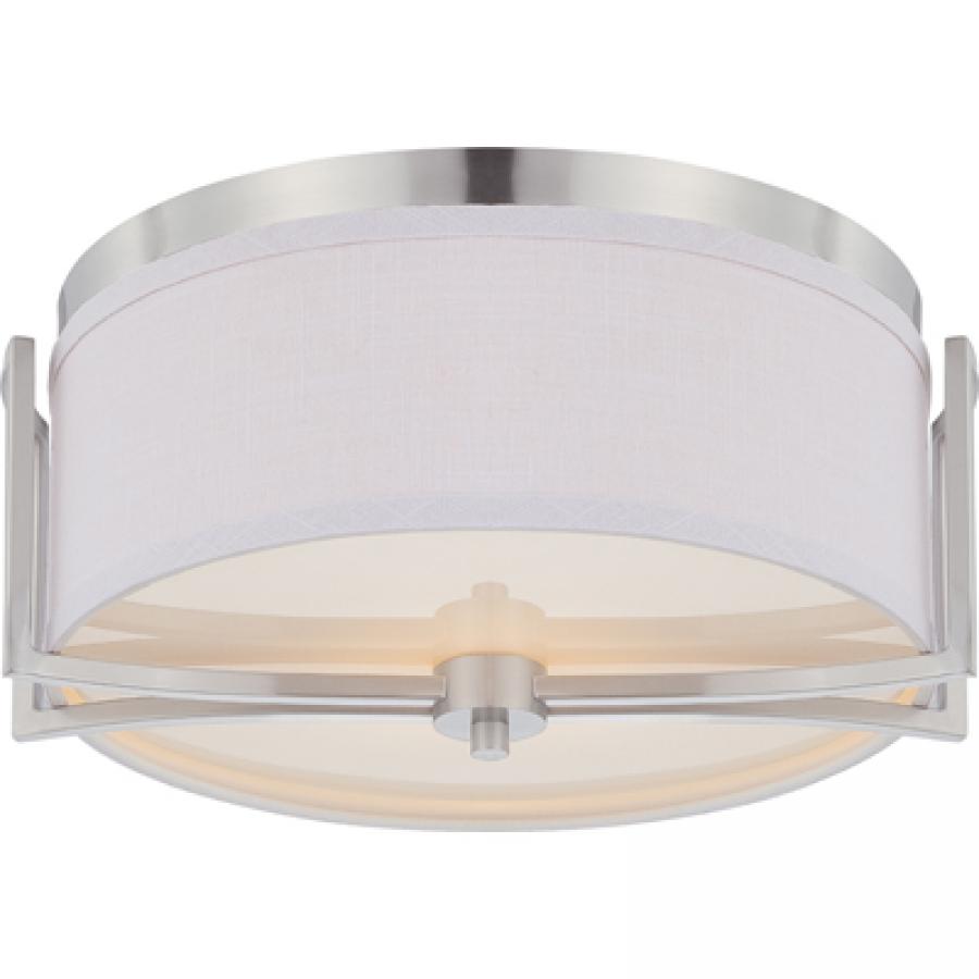 NUVO LIGHTING GEMINI 2 LT FLUSH SL GRAY #60/4761