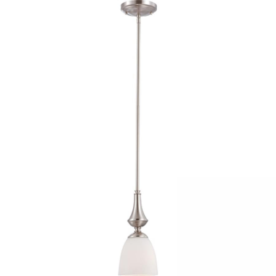 NUVO LIGHTING PATTON 1 LT MINI PENDANT FROSTED BN #60/5037