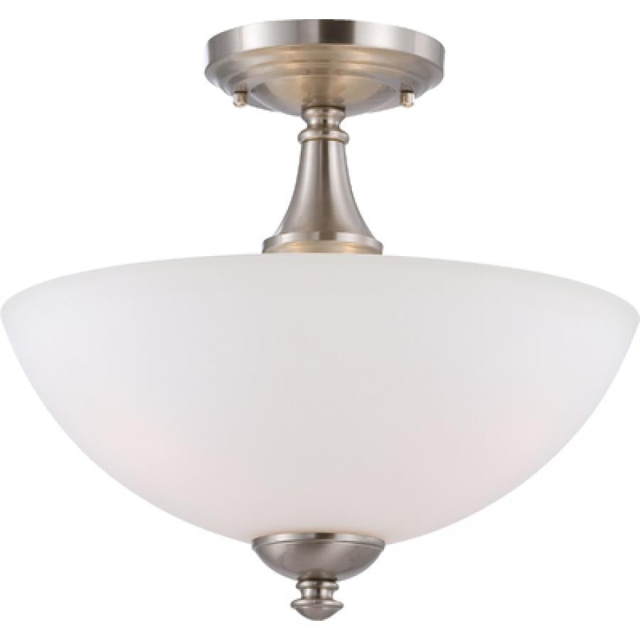 NUVO LIGHTING PATTON 3 LT SEMI FLUSH FROSTED BN #60/5044