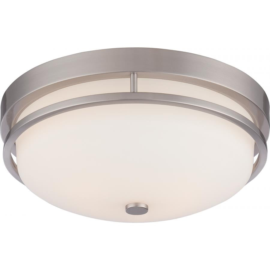 NUVO LIGHTING NEVAL 2 LT FLUSH SW GLASS BN #60/5486
