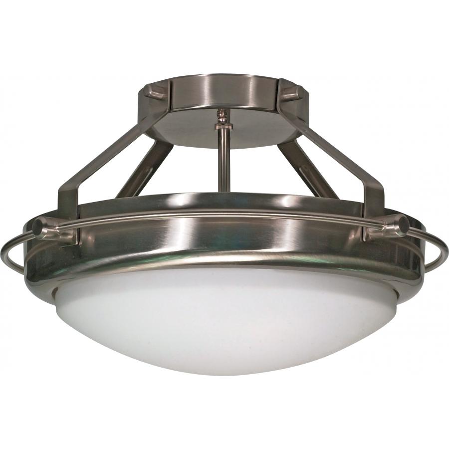NUVO LIGHTING POLARIS 2 LT 14" SEMI FLUSH #60/609