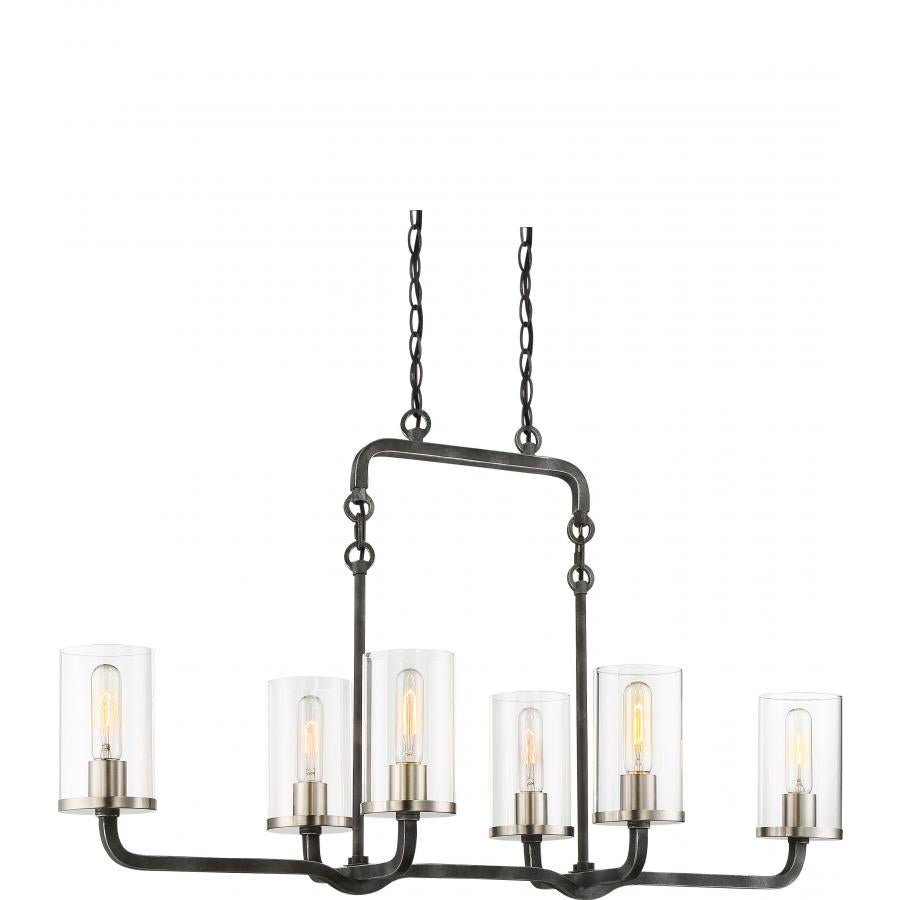 NUVO LIGHTING SHERWOOD 6 LT ISLAND PEND IB #60/6124