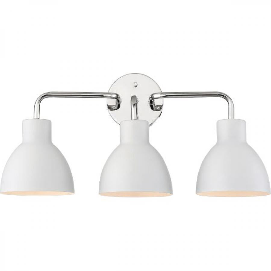 NUVO LIGHTING SLOAN 3 LIGHT VANITY PN MW #60/6783