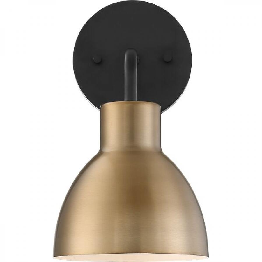 NUVO LIGHTING SLOAN 1 LIGHT VANITY MB BB #60/6791