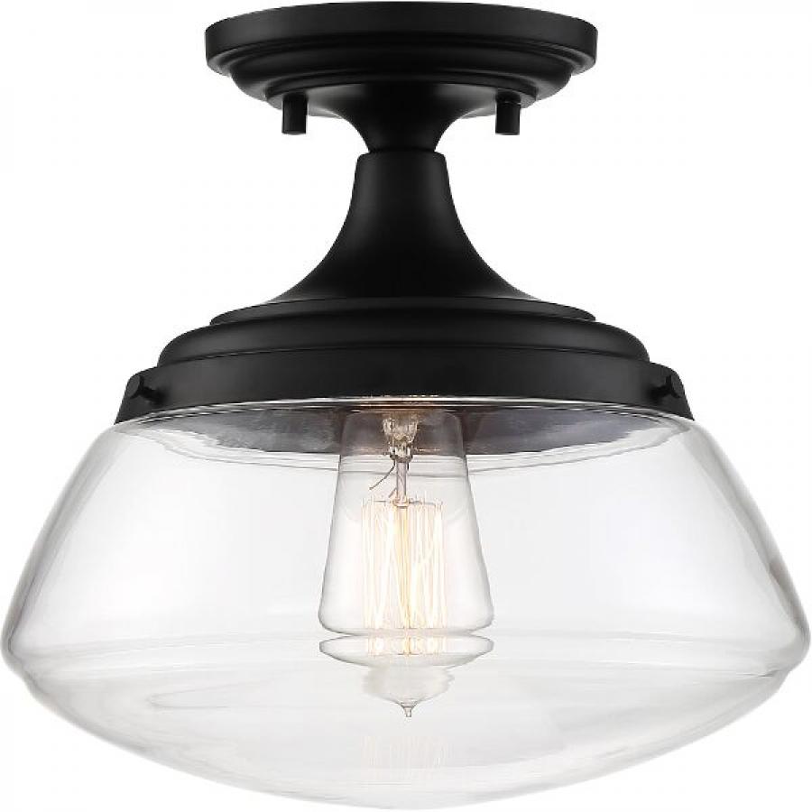 NUVO LIGHTING KEW 1 LIGHT SEMI FLUSH AB #60/6799