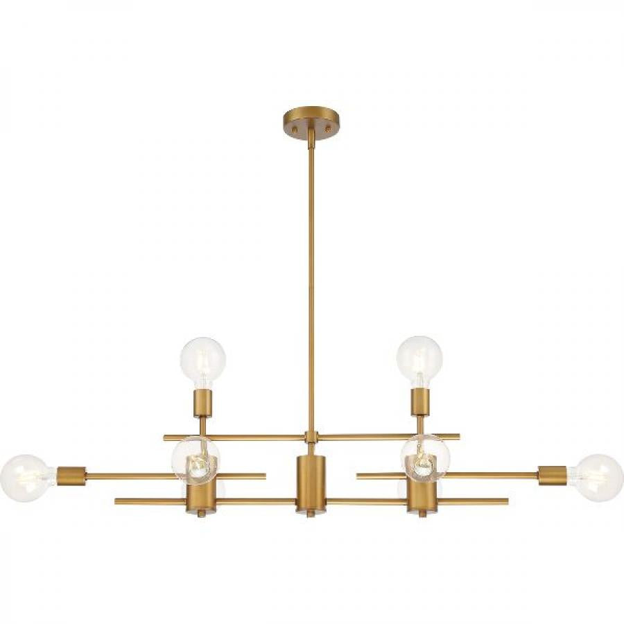 NUVO LIGHTING DELPHI 8 LIGHT ISLAND PENDANT AG #60/6872