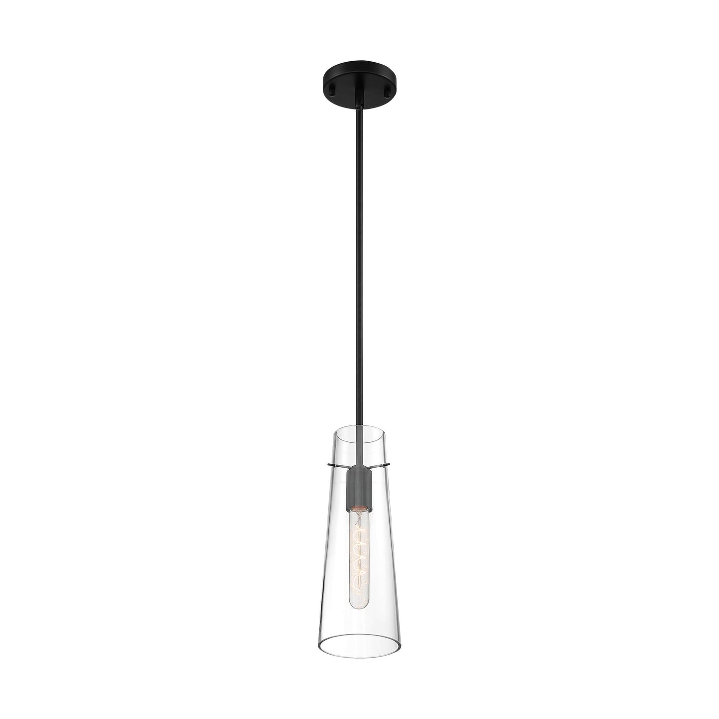 NUVO LIGHTING ALONDRA 1 LIGHT MINI PENDANT BK #60/6880