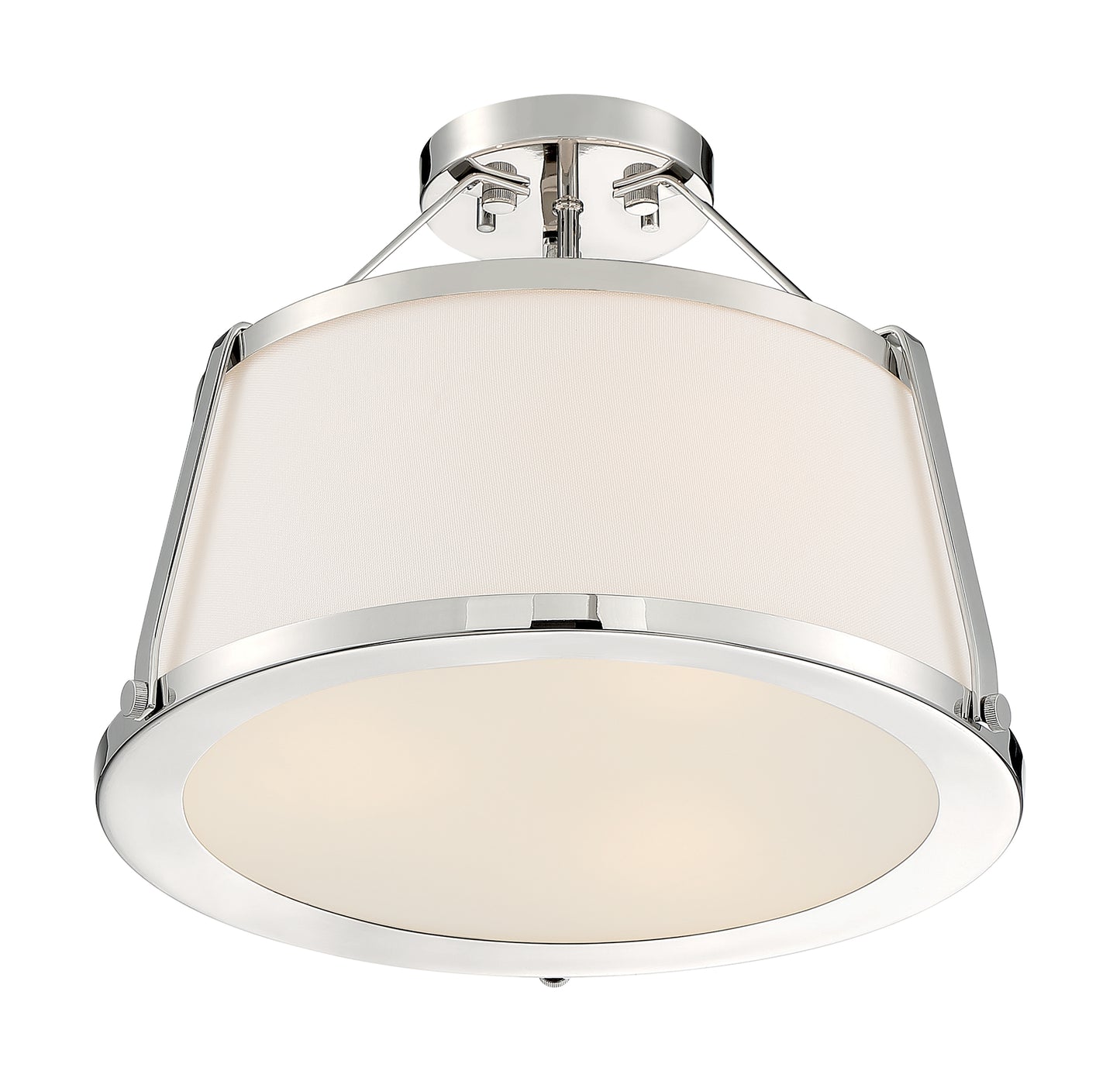 NUVO LIGHTING CUTTY 3LT SEMI FLUSH PN #60/6996