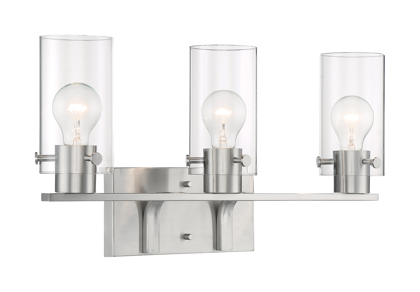 NUVO LIGHTING SOMMERSET 3 LIGHT VANITY BN #60/7173