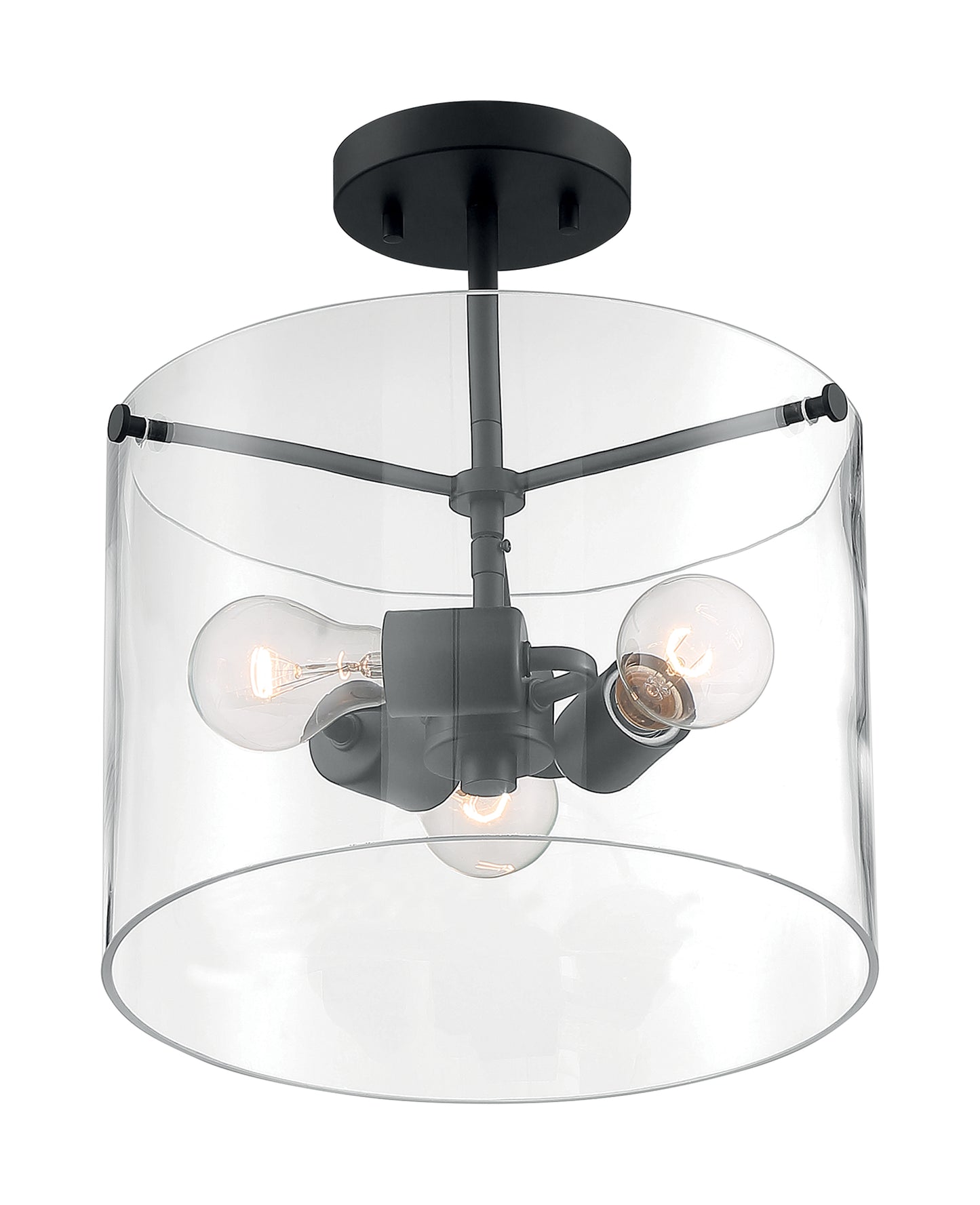 NUVO LIGHTING SOMMERSET 3 LIGHT SEMI FLUSH #60/7278