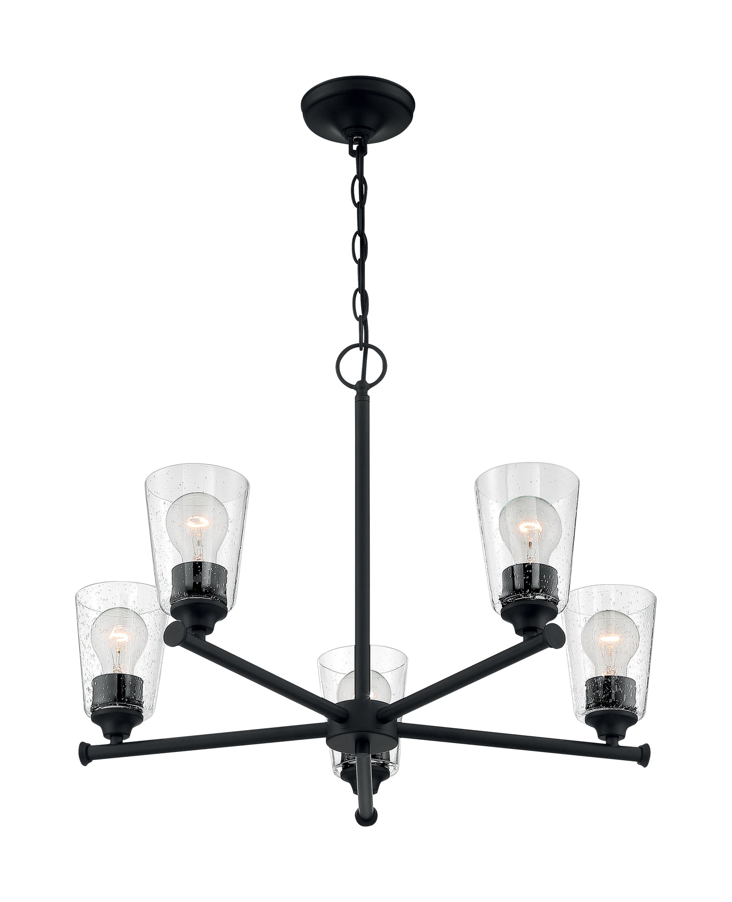NUVO LIGHTING BRANSEL 5 LIGHT CHANDELIER #60/7285