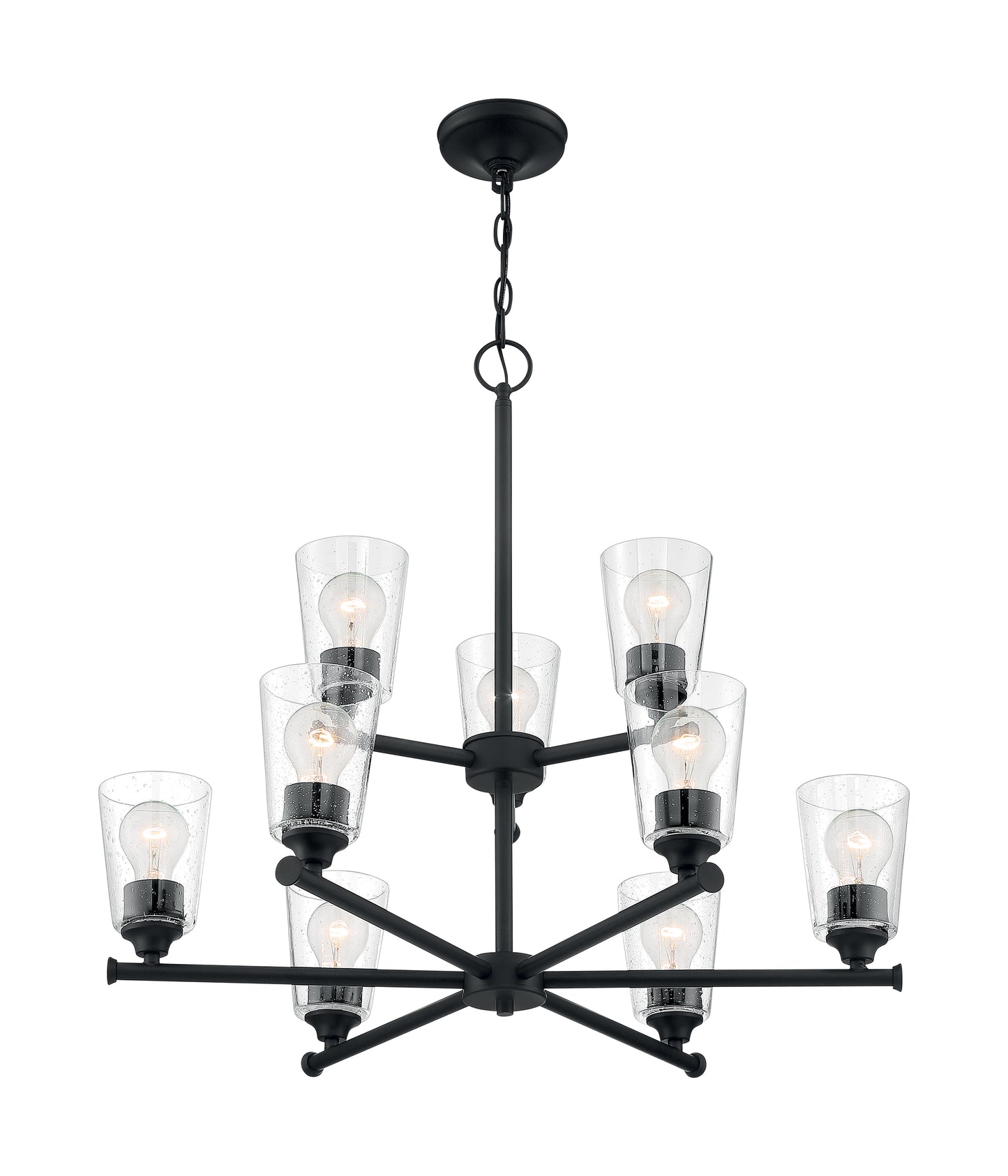 NUVO LIGHTING BRANSEL 9 LIGHT CHANDELIER #60/7289