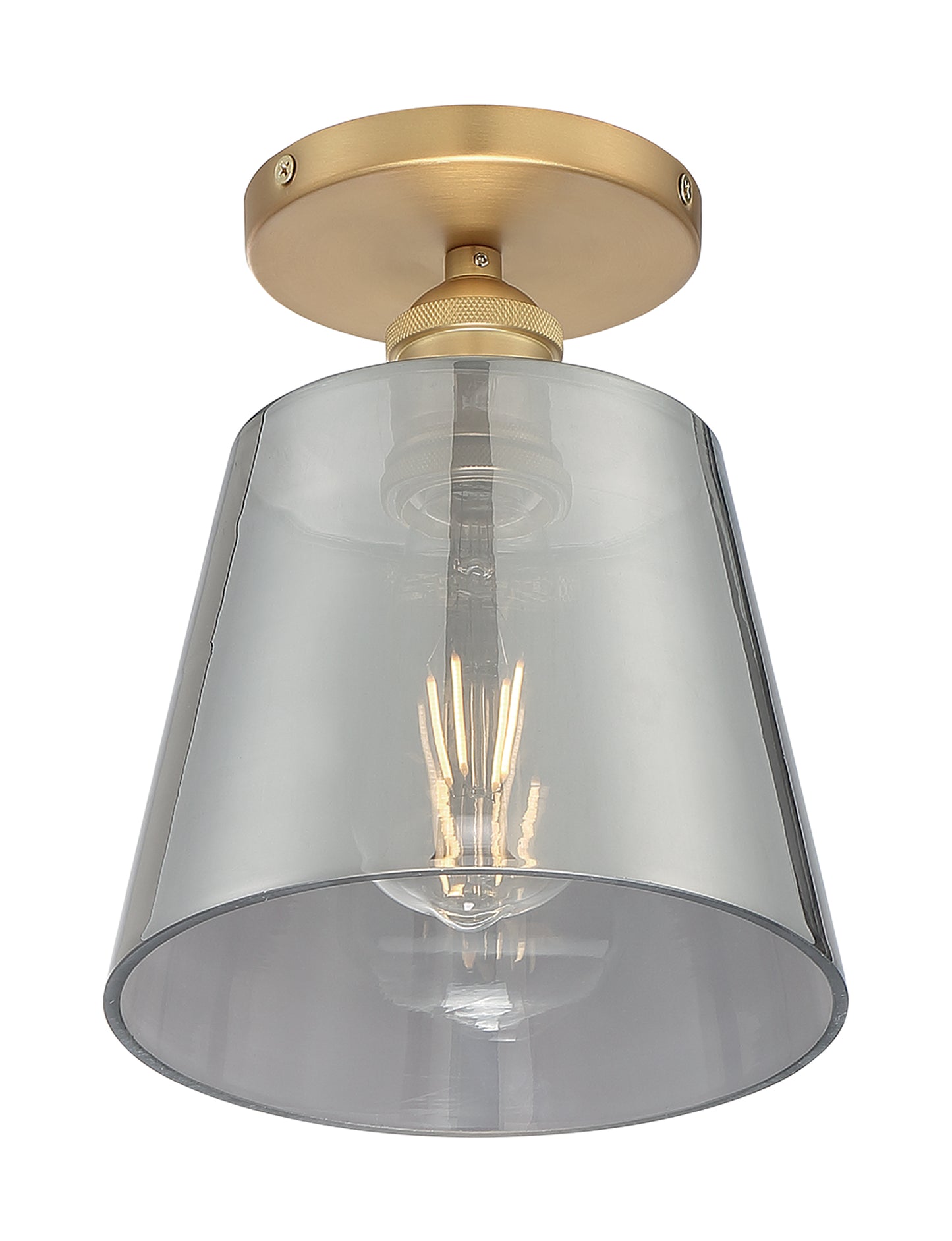 NUVO LIGHTING MOTIF 1LT 7" SEMI FLUSH BB SG #60/7323