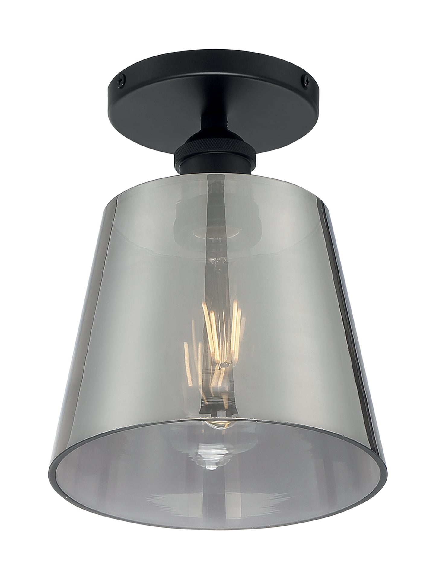 NUVO LIGHTING MOTIF 1LT 7" SEMI FLUSH BK SG #60/7333