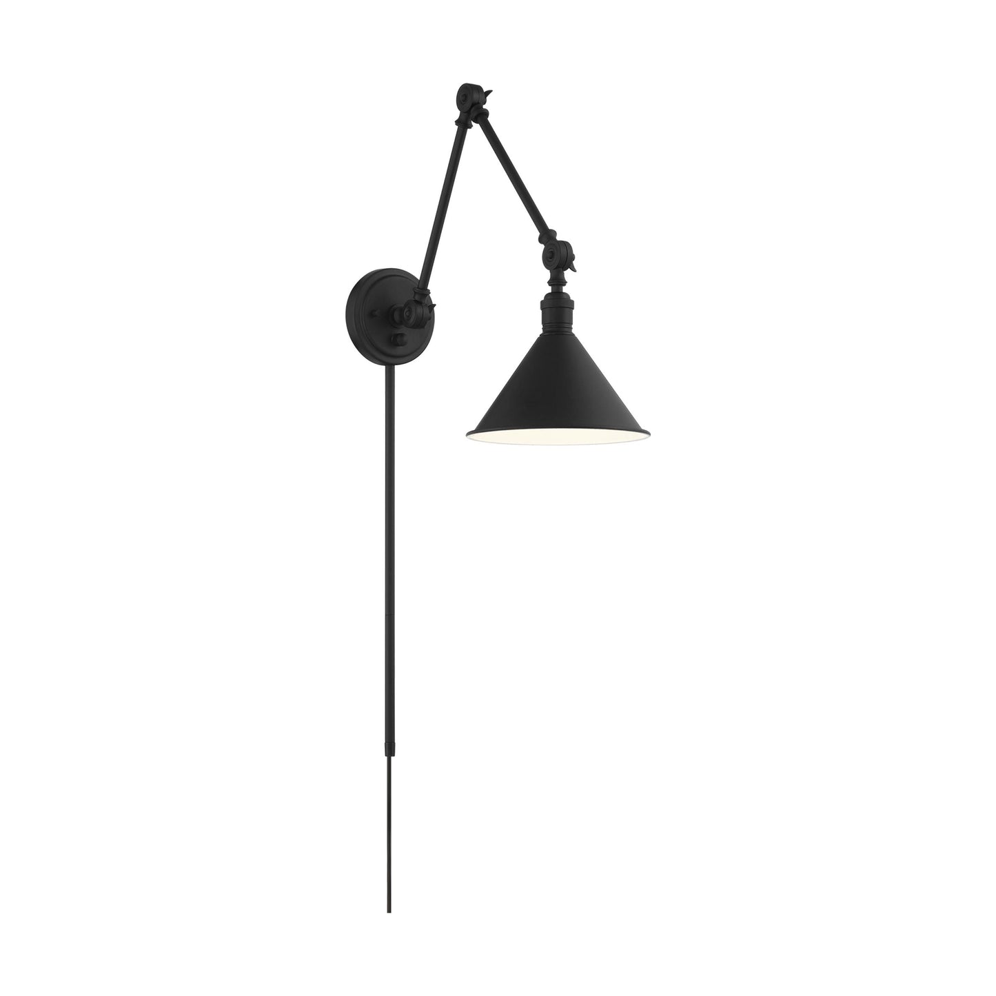 NUVO LIGHTING DELANCEY SWING ARM FIXTURE MB #60/7363