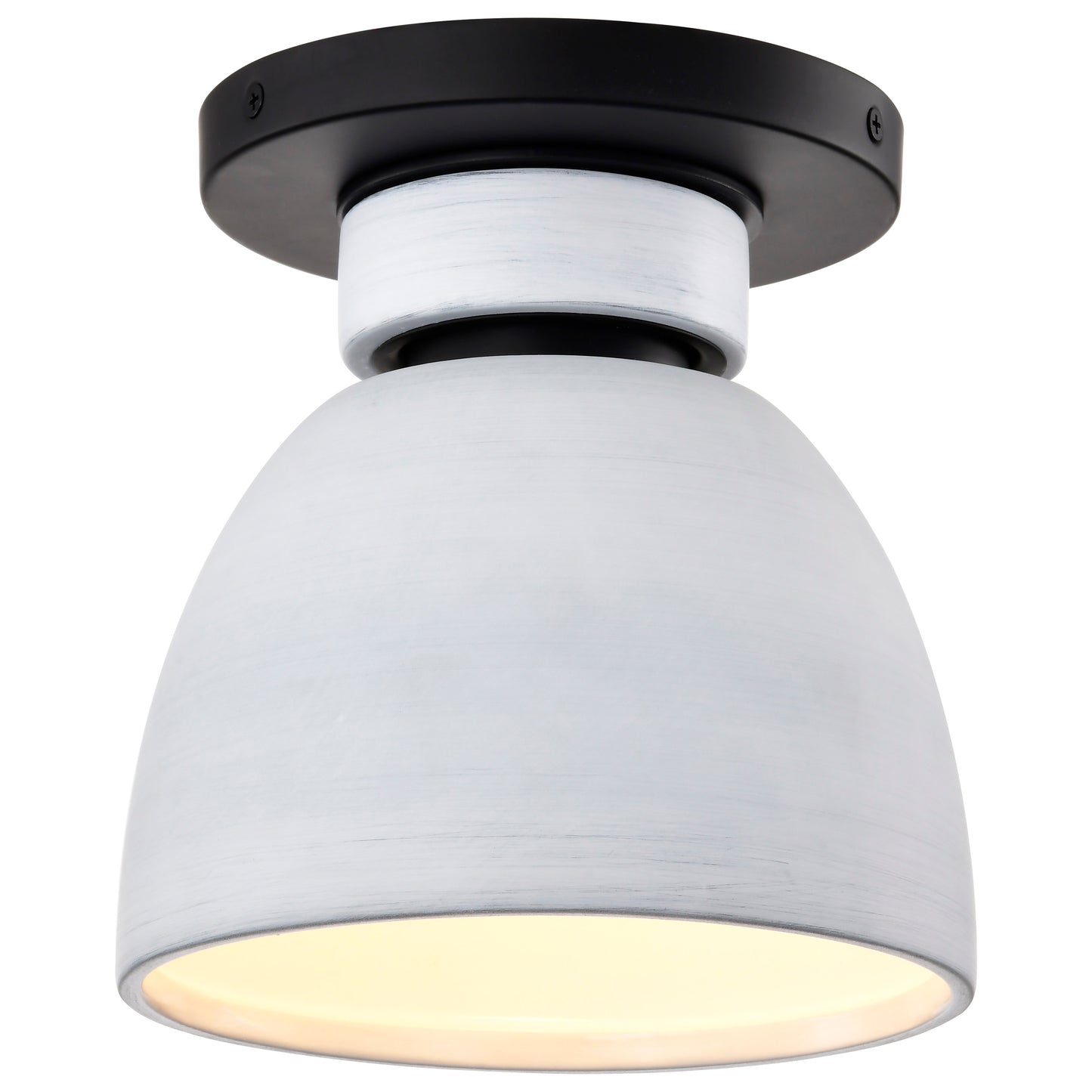 NUVO LIGHTING COLLINS 8" CERAMIC FLUSH MOUNT #60/8011