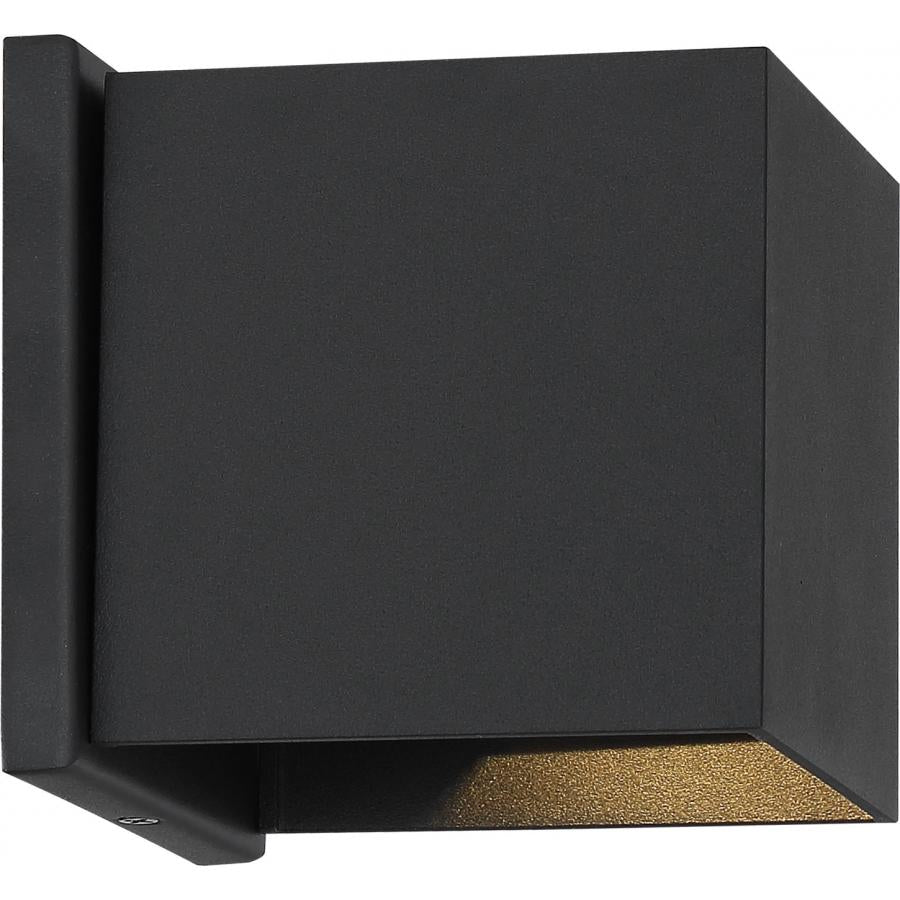 NUVO LIGHTING LIGHTGATE LED SQUARE SCONCE BK #62/1466