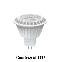 TCP 7W 12V DIM MR16 27K FL VALUE #LED712VMR16V27KFL
