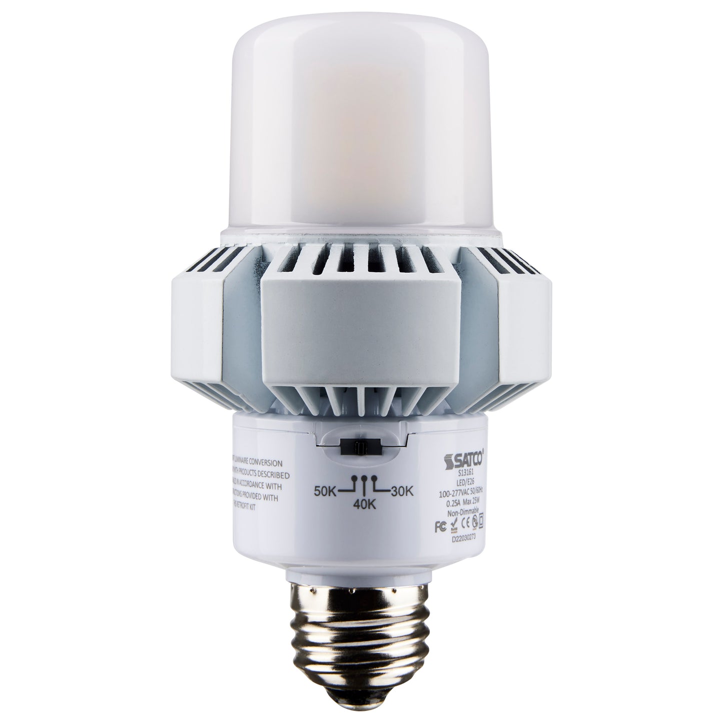 SATCO 25W/AP23/LED/CCT/100-277V/E26 #S13161