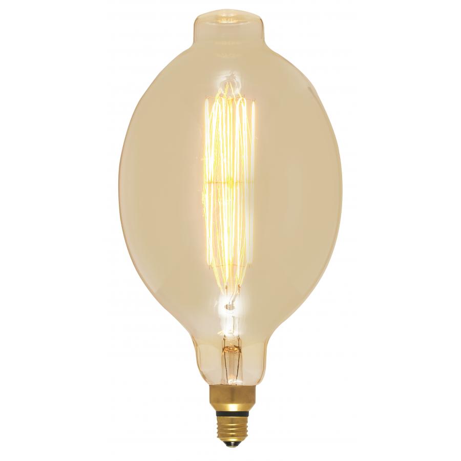 SATCO 60BT56/AMBER/E26/VINTAGE/120V #S2432