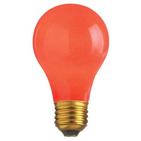 SATCO 40W A19 CERAMIC RED 130V #S4980