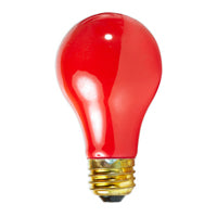 SATCO 25W A19 CERAMIC RED 130V #S6090