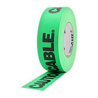 PROTAPES CAUTION CABLE FL-GRN 3"
