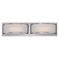 NUVO LIGHTING MERCER (2) LED VANITY BN