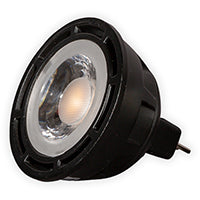 LTF TECHNOLOGY 7W MR16 GU5.3 12V 3000K-1800K WARM DIM 60° BLACK #MR168W12V3018KWD160B
