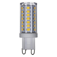 SATCO 5 WATT JCD LED LAMP - CLEAR - 3000K - G9 BASE - 120 VOLT #S11234