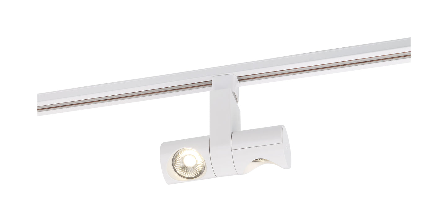 NUVO LIGHTING 24W LED PIPE DUAL TRACK HEAD WHT 24 DEG #TH482
