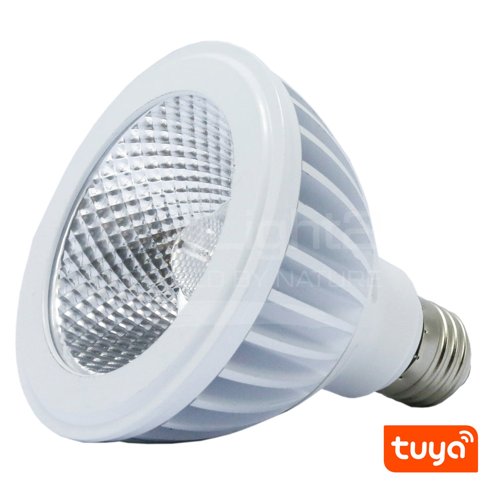 LTF TECHNOLOGY 18W PAR38 E26/MEDIUM BASE 120V 3000K-1800K WARM DIM 24° TUYA SMART WHITE #PAR38A