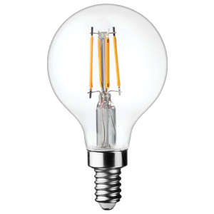 TCP G16 25W 50K E12 CLEAR 95CRI #FG16D2550E12SCL95