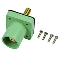 MARINCO POWER PRODUCTS CL 16 SERIES PANEL MOUNT INLET (400A / 600V) 1.125" THREADED STUD MALE - GREEN (E)