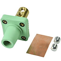 MARINCO POWER PRODUCTS CLS 16 SERIES PANEL MOUNT (400A / 600V) 2/0 - 4/0 DOUBLE SET SCREW; FEMALE - GREEN (E)