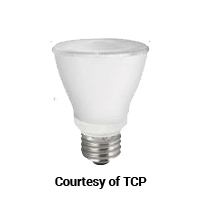 TCP DIMMABLE 10W SMOOTH PAR20  650L 3000K 25DEG 60W EQUAL