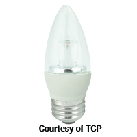 TCP LED 4W B11 DIM 2700K E26 FROST