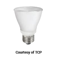TCP LED 8W P20 DIM 27KFL