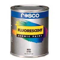 ROSCO FLUORESCENT PAINT RED #5780 1QT