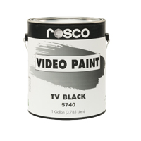 ROSCO VIDEO PAINT TV BLACK #5740 1GAL