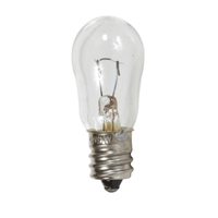 NORMAN LAMPS S6 MINIATURE BULB, E12, 24V, 6W, CLEAR