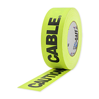 PROTAPES CAUTION CABLE FL-YLW 3"
