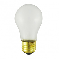 NORMAN LAMPS A15 FAN LIGHT BULB, 130V, 60W, FROSTED, TUFF-COATED