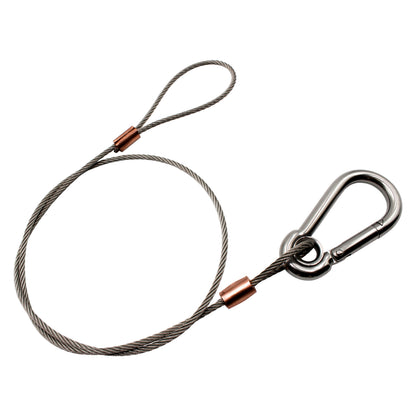 FEHR FX39312-45S 1/8 X 45" STAINLESS SAFETY CABLE WITH 5/16 HOOK