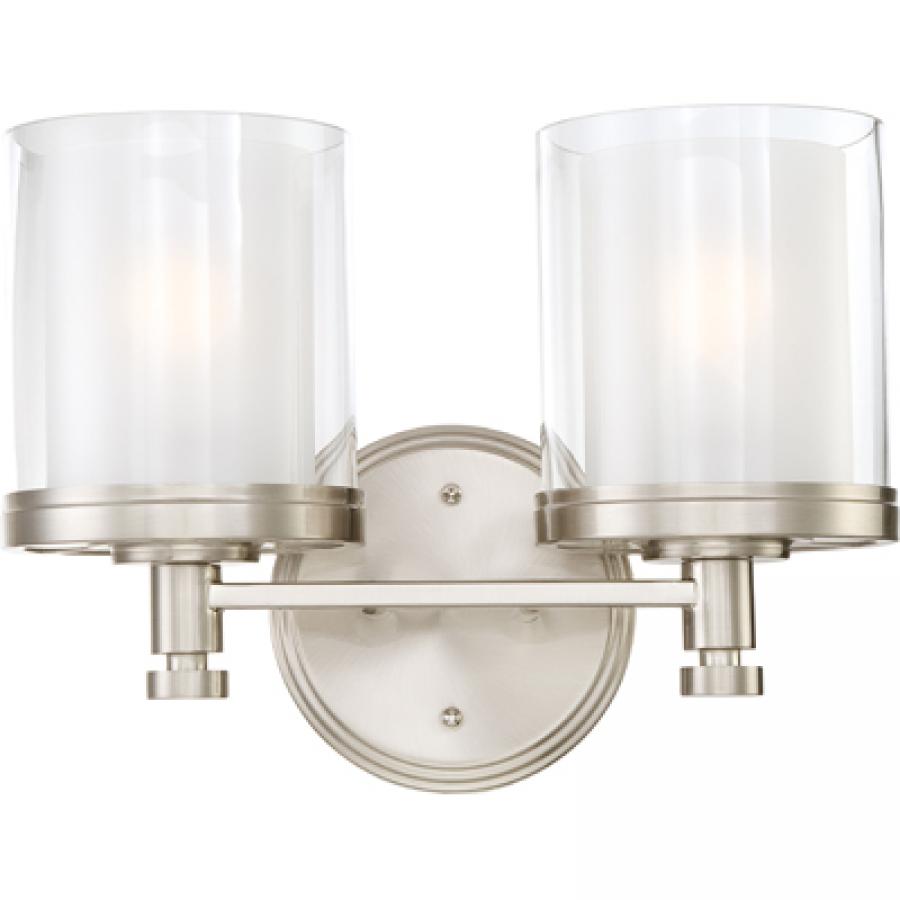 NUVO LIGHTING DECKER 2 LIGHT VANITY FROSTED #60/4642 60-4642