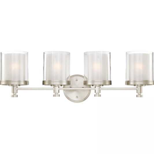 NUVO LIGHTING DECKER 4 LIGHT VANITY FROSTED #60/4644