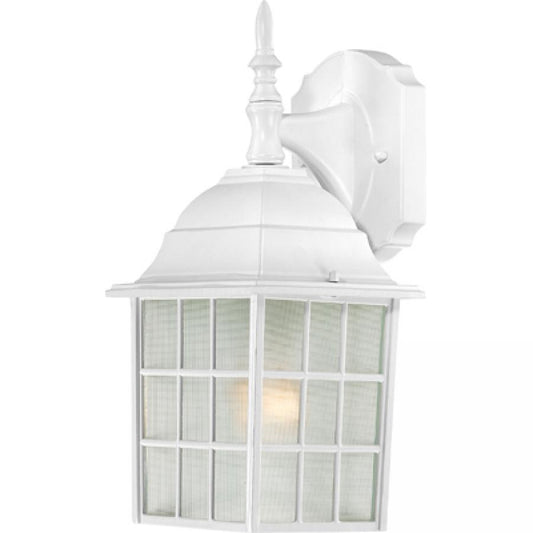 NUVO LIGHTING ADAMS 1 LGT 14" OUTOOR WALL WH #60/4904