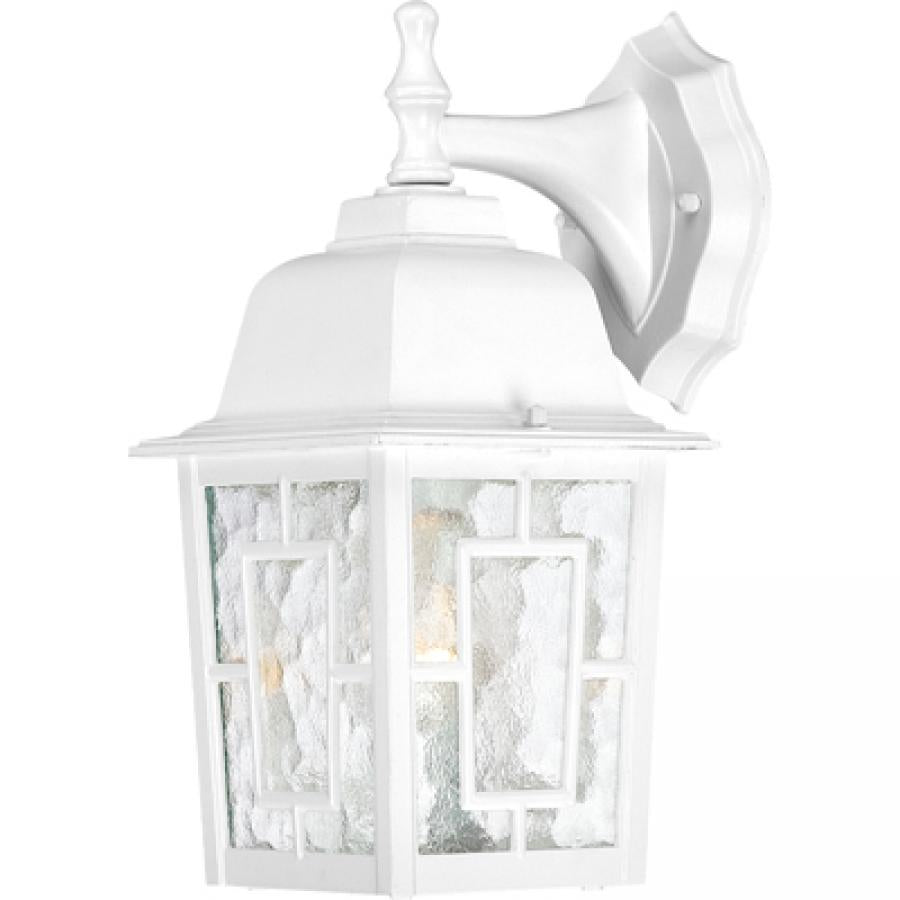 NUVO LIGHTING BANYAN 1 LGT 12" OUTDOOR WALL WH #60/4921 60-4921